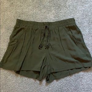 Flowy Green Shorts